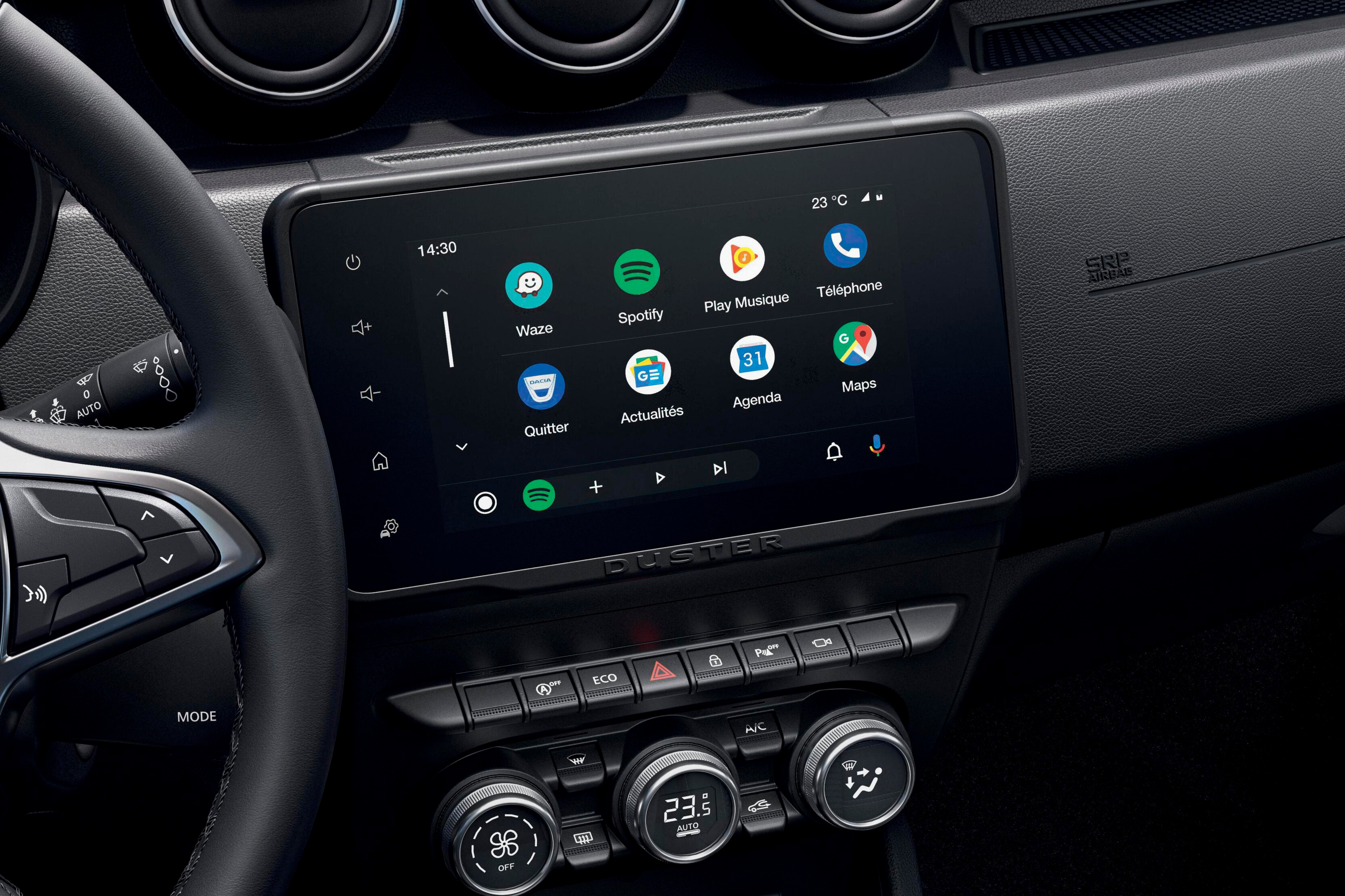 Dacia nutitelefon Android Auto Apple CarPlay