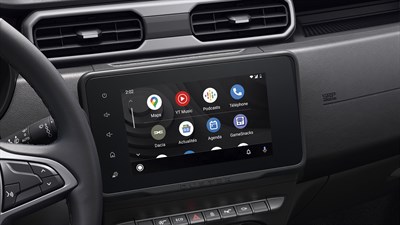 Dacia Duster sisekujundus Apple CarPlay ja Android Auto